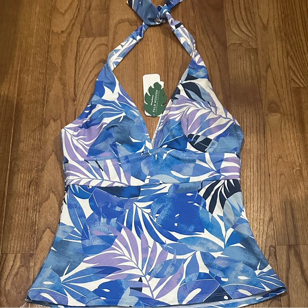 Tommy Bahama Palm Modern Palma Fresca Tankini Top Size Small - Picture 3 of 4